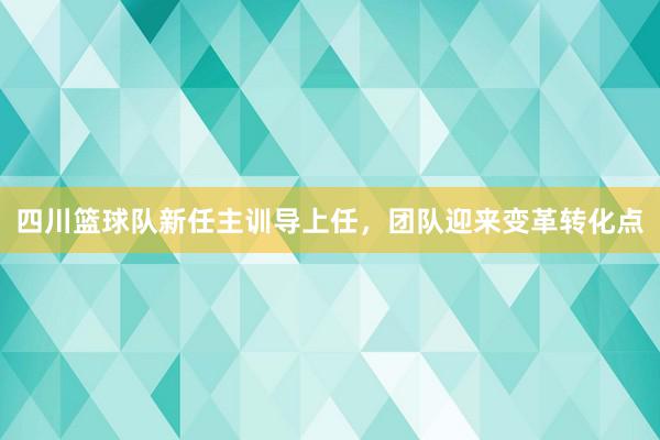 四川篮球队新任主训导上任，团队迎来变革转化点